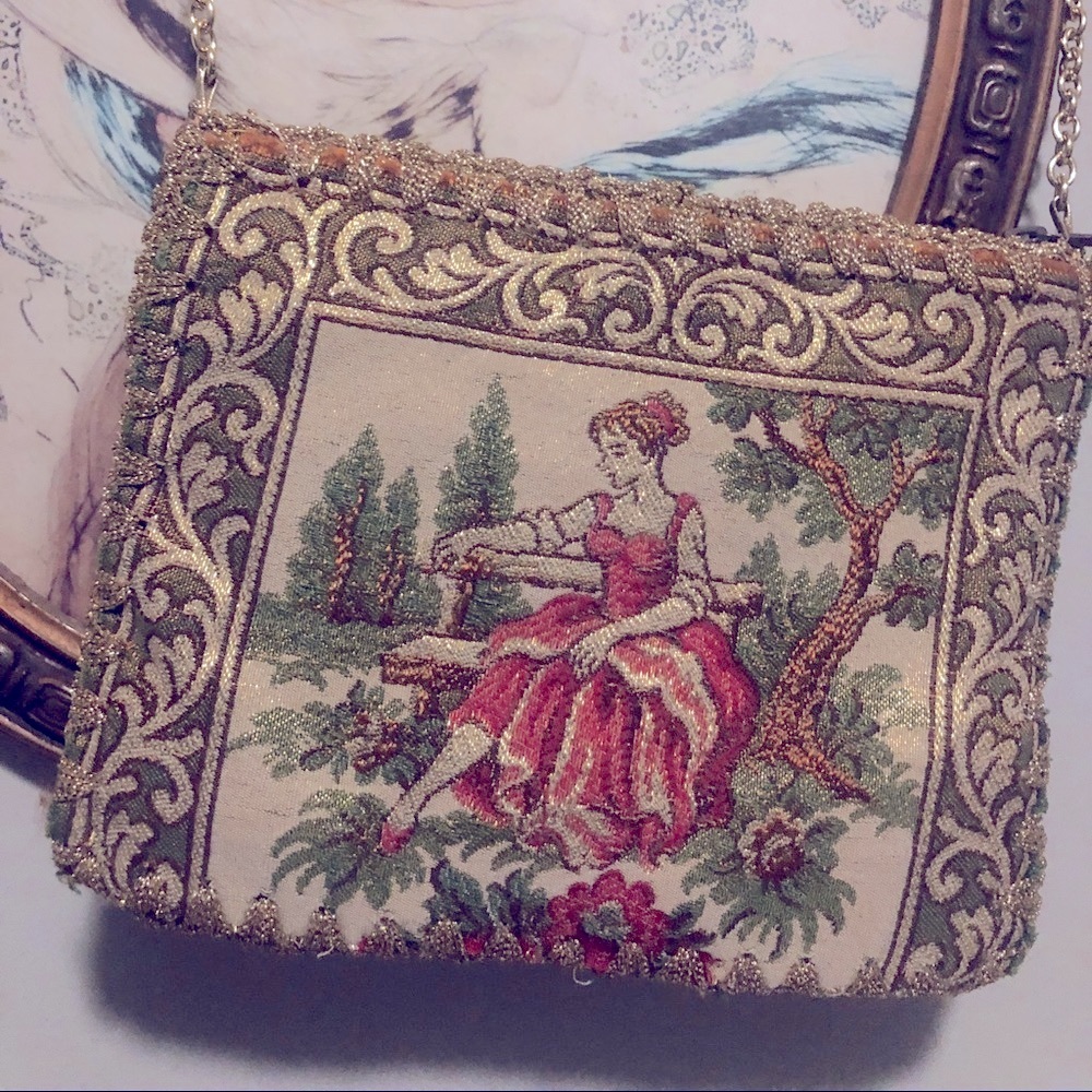 Bridgerton renaissance princess Victorian tapestry purse 👛